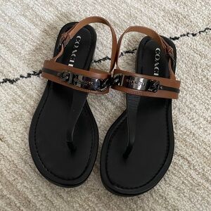 Coach Leather Sandals